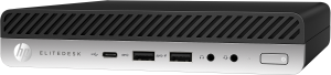 HP EliteDesk 705 35W G4 AMD Ryzen™ 5 PRO 2400GE 8 GB DDR4-SDRAM 256 GB SSD Windows 10 Pro Mini PC Black, Silver