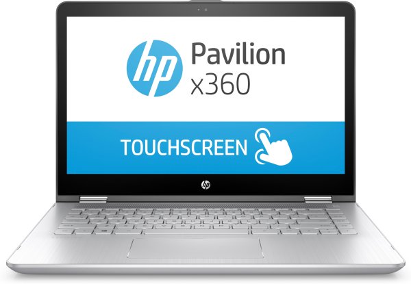 HP Pavilion x360 14-ba105na Intel® Core™ i5 i5-8250U Hybrid (2-in-1) 35.6 cm (14") Touchscreen Full HD 8 GB DDR4-SDRAM 128 GB SSD Windows 10 Home Silver