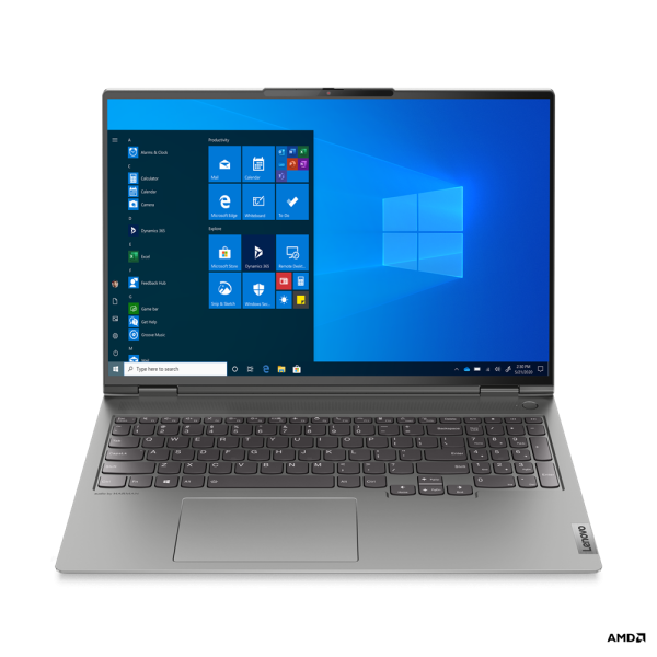 Lenovo ThinkBook 16p AMD Ryzen™ 9 5900HX Laptop 40.6 cm (16") WQXGA 32 GB DDR4-SDRAM 1 TB SSD NVIDIA GeForce RTX 3060 Wi-Fi 6 (802.11ax) Windows 10 Pro Grey