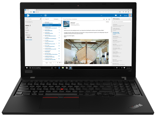 Lenovo ThinkPad L590 Intel® Core™ i5 i5-8265U Laptop 39.6 cm (15.6") Full HD 8 GB DDR4-SDRAM 256 GB SSD Wi-Fi 5 (802.11ac) Windows 10 Pro Black