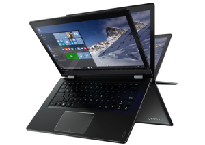 Lenovo Yoga 510 AMD A9 A9-9410 Hybrid (2-in-1) 35.6 cm (14″) Touchscreen HD 8 GB DDR4-SDRAM 1 TB HDD Wi-Fi 5 (802.11ac) Windows 10 Black