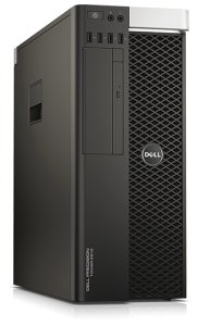 DELL Precision T5810 Intel Xeon E5 v3 E5-1650V3 16 GB DDR4-SDRAM 2 TB HDD AMD FirePro W5100 Windows 7 Professional Tower Workstation Black