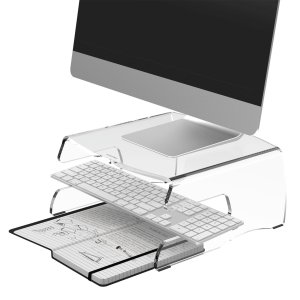 Addit monitor riser 100, clear acrylic