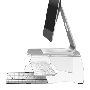 Addit monitor riser 100, clear acrylic