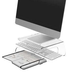 Addit monitor riser 550, clear acrylic