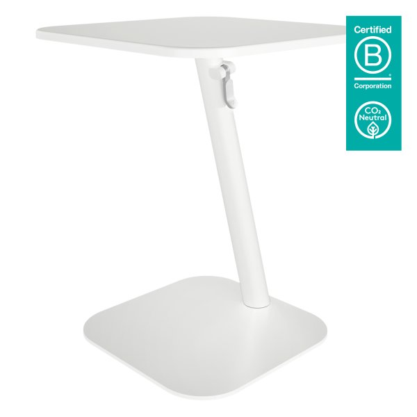 Laptop Table, White, 480 x 480 x 555/755 mm