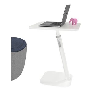 Laptop Table, White, 480 x 480 x 555/755 mm