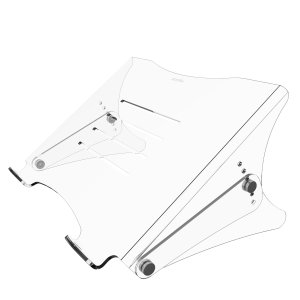 Addit notebook riser - adjustable 450, clear acrylic