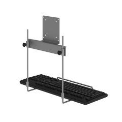 Viewmate keyboard holder - option 592, silver