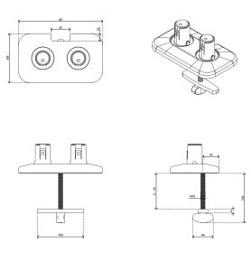 Dataflex 65.820 monitor mount accessory