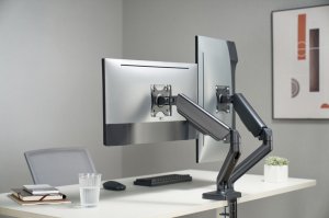 Equip 13"-27" Interactive Dual Monitor Desk Mount Bracket