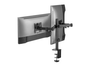 Equip 17"-32" Articulating Dual Monitor Desk Mount Bracket