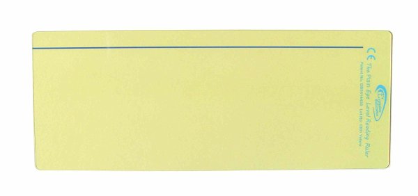 Coloured Reading Rulers. Pack of 10 Yellow