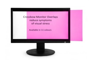 Crossbow Education Monitor Overlay Purple - 21.5″ Widescreen (268 x 476 mm).