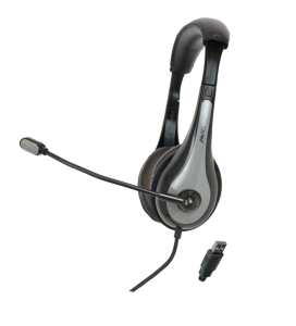 Avid AE-39 Headset Wired Head-band USB Type-A Black, Grey