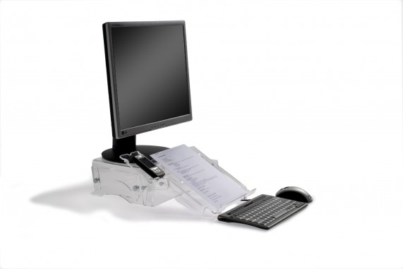 BakkerElkhuizen Q-deskmanager 150 Document Holder/Monitor Stand