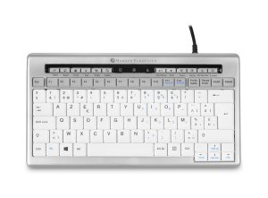 BakkerElkhuizen S-board 840 keyboard Office USB QWERTY UK English Light grey, White