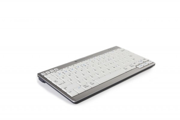 BakkerElkhuizen UltraBoard 950 Wireless keyboard Office Bluetooth AZERTY French Light grey, White