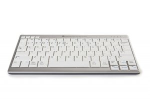 BakkerElkhuizen UltraBoard 950 Wireless keyboard Office Bluetooth AZERTY French Light grey, White