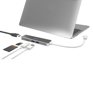 j5create JCD372 laptop dock/port replicator USB 3.2 Gen 2 (3.1 Gen 2) Type-C Silver