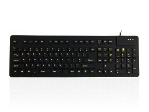 Accuratus WP127 V2 keyboard Industrial USB + PS/2 QWERTY UK English Black