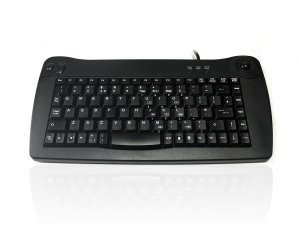 Accuratus 5010 keyboard Universal USB QWERTY UK International Black