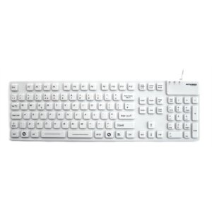 Accuratus KYBNA-SIL-105CWH keyboard USB + PS/2 QWERTY English White