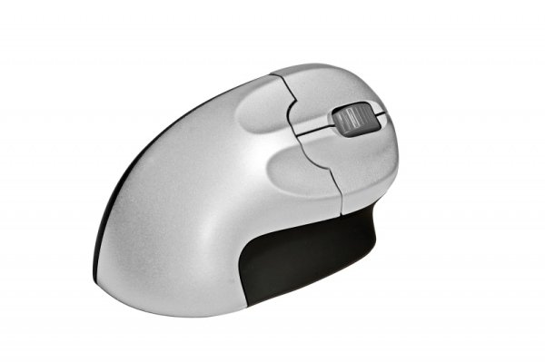 Grip Mouse Wireless. The Grip Mouse changes the hand to a vertical grip keeping the hand wrist and forearm in a more neutral position. This increases comfort and reduces the risk of injury.