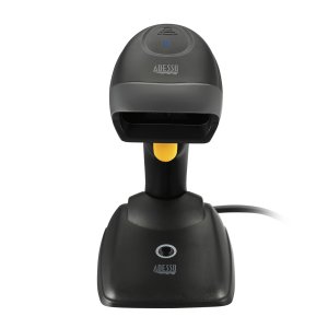 Adesso NuScan 2500TB - Bluetooth Spill Resistant Antimicrobial 2D Barcode Scanner with Charging Cradle