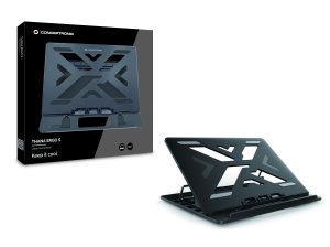 Conceptronic ERGO Laptop Cooling Stand Laptop stand Black 39.6 cm (15.6")