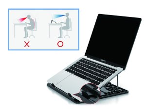 Conceptronic ERGO Laptop Cooling Stand Laptop stand Black 39.6 cm (15.6")