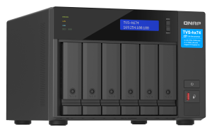 QNAP TVS-H674T-I5-32G NAS/storage server Tower Intel® Core™ i5 i5-12400 32 GB DDR4 HDD QNAP QTS Black