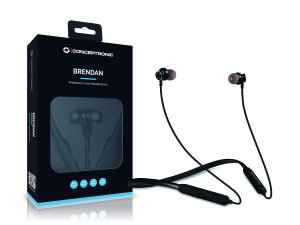 Conceptronic BRENDAN01B headphones/headset Wireless In-ear Calls/Music Bluetooth Black