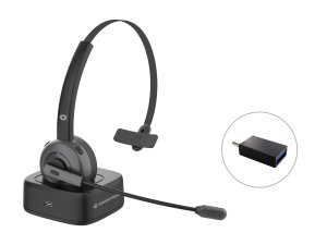 Conceptronic POLONA Wireless Bluetooth Headset with Charging Dock