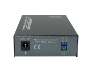 LevelOne RJ45 to SC Gigabit Media Converter, PoE PSE, Multi-Mode Fiber, 0.5km