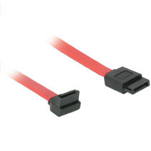 7-pin 180° to 90° Serial ATA Device Cable 18"