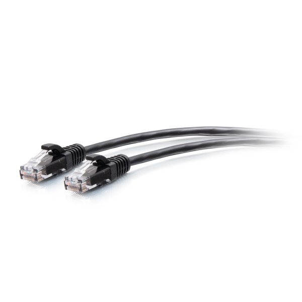 C2G 1.8m Cat6a Snagless Unshielded (UTP) Slim Ethernet Patch Cable - Black