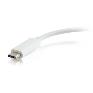 USB-C to Ethernet Adapter with 3-Port USB Hub - White