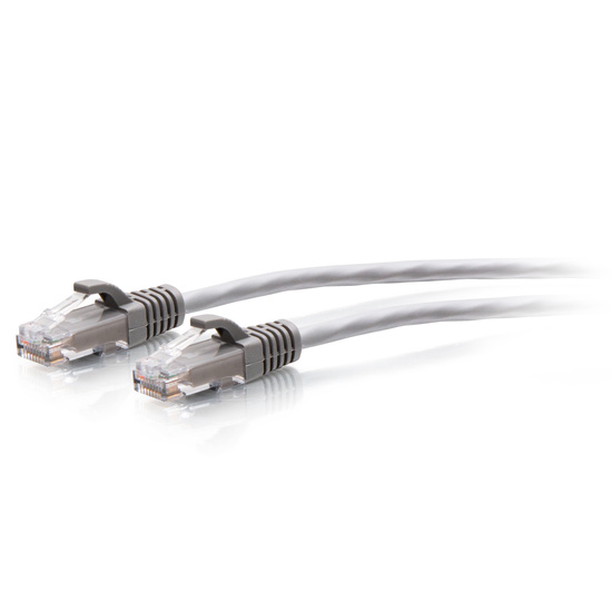 C2G 0.9m Cat6a Snagless Unshielded (UTP) Slim Ethernet Patch Cable - Grey