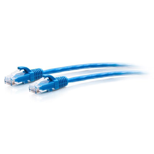 C2G 0.6m Cat6a Snagless Unshielded (UTP) Slim Ethernet Patch Cable - Blue