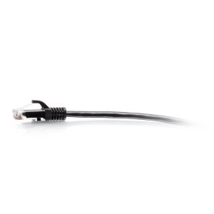 C2G 0.3m Cat6a Snagless Unshielded (UTP) Slim Ethernet Patch Cable - Black