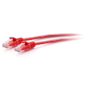 C2G 0.3m Cat6a Snagless Unshielded (UTP) Slim Ethernet Patch Cable - Red