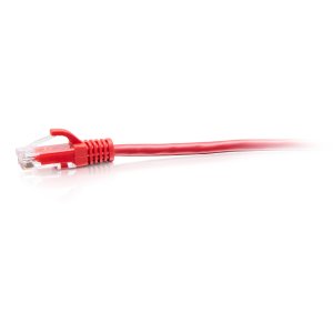 C2G 0.3m Cat6a Snagless Unshielded (UTP) Slim Ethernet Patch Cable - Red