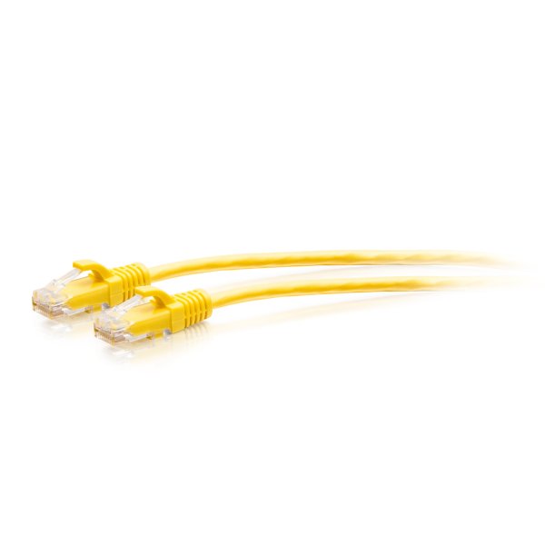 C2G 0.9m Cat6a Snagless Unshielded (UTP) Slim Ethernet Patch Cable - Yellow