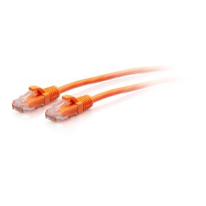 C2G 0.3m Cat6a Snagless Unshielded (UTP) Slim Ethernet Patch Cable - Orange