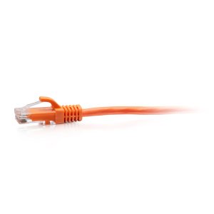 C2G 0.3m Cat6a Snagless Unshielded (UTP) Slim Ethernet Patch Cable - Orange