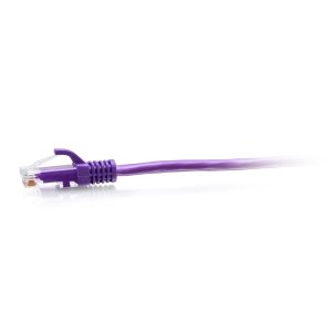 C2G 1.5m Cat6a Snagless Unshielded (UTP) Slim Ethernet Patch Cable - Purple