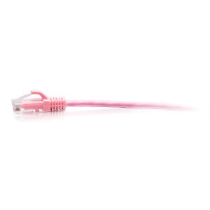 C2G 0.3m Cat6a Snagless Unshielded (UTP) Slim Ethernet Patch Cable - Pink