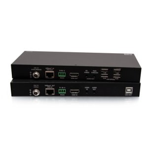 C2G HDMI® HDBaseT + 3.5mm, USB-B to A, and RS232 over Cat Extender Box Transmitter to Box Receiver - 4K 60Hz