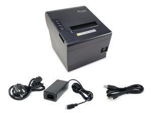 Equip 80mm Thermal POS Receipt Printer with Auto Cutter, USB/Bluetooth/WiFi/Cash Drawer connection